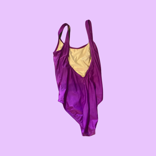 Speedo purple one piece swimsuit