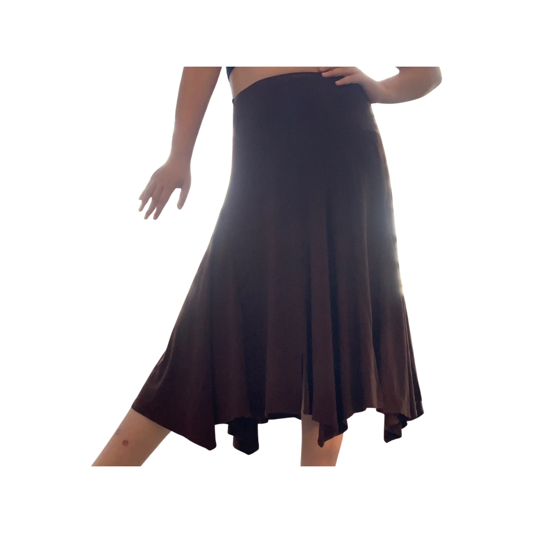 Victor costa brown maxi skirt size small