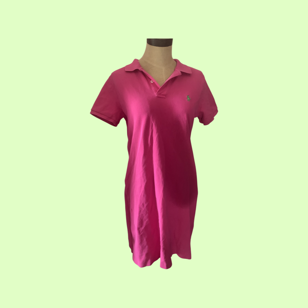 Ralph Lauren sport hot pink dress size medium