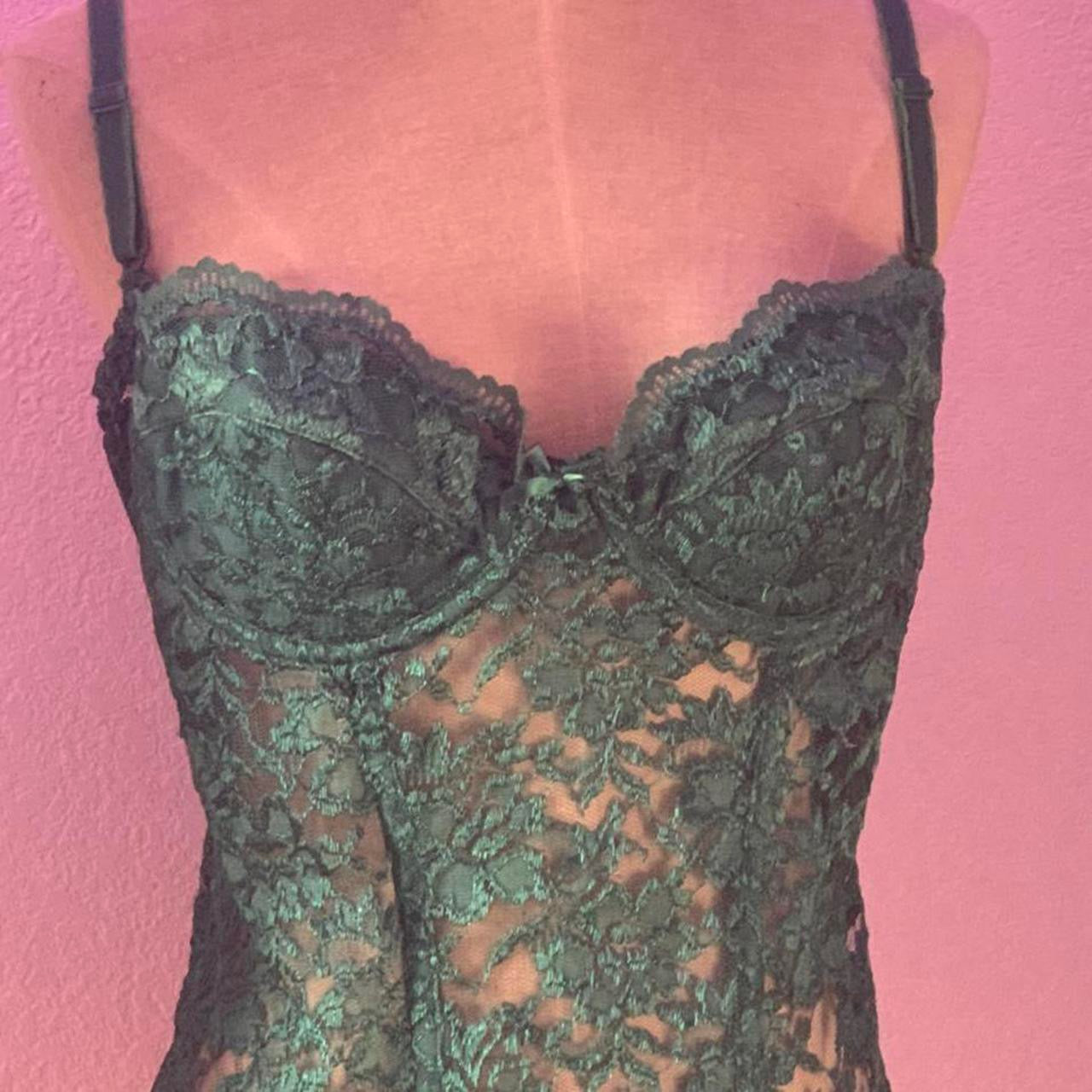 Empire intimates green lace corset size 38