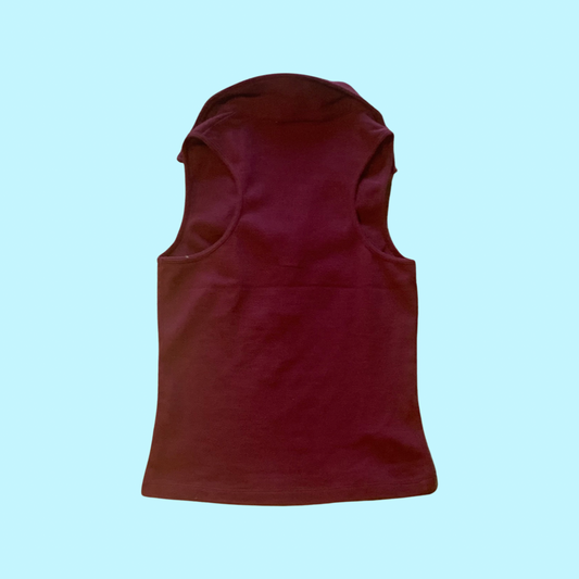 One step up early 2000s maroon tank top size medium