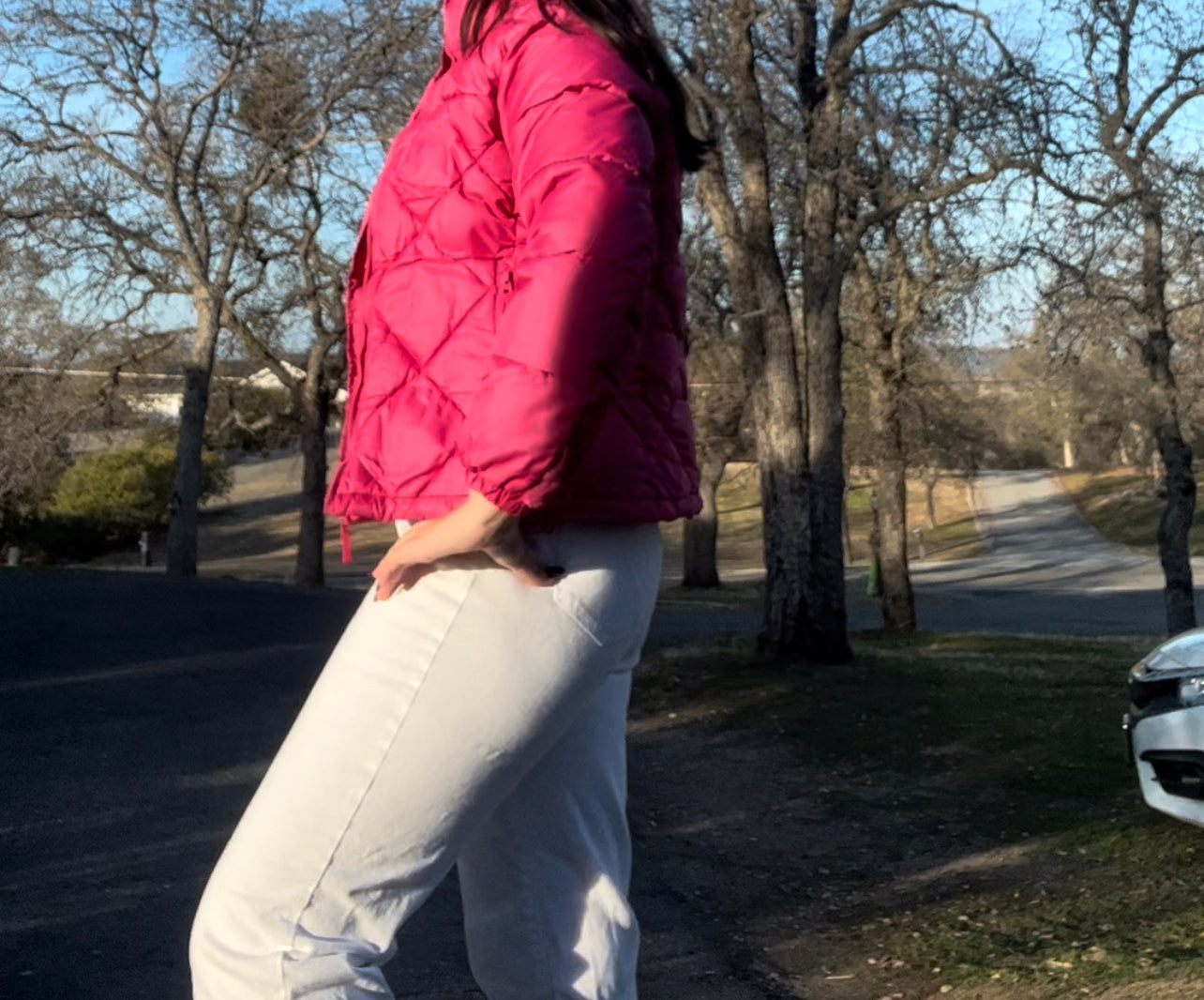 Early 2000s hot pink jacket size medium