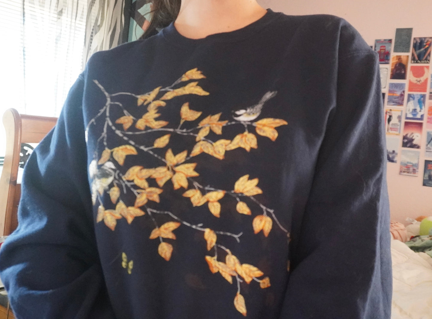 Vintage fall blue sweatshirt size medium