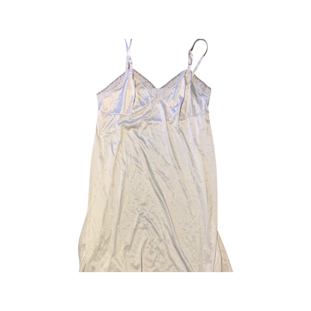 White lingerie slip dress size 42