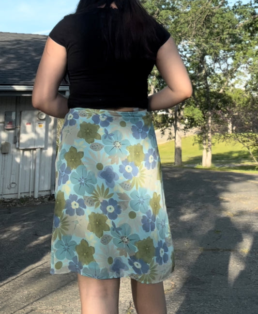 Old navy floral midi skirt size 16