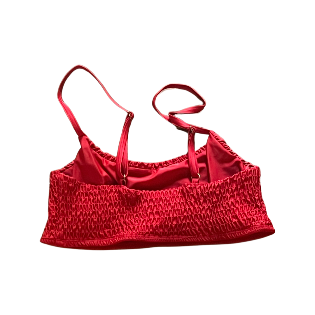 Red bikini top size large