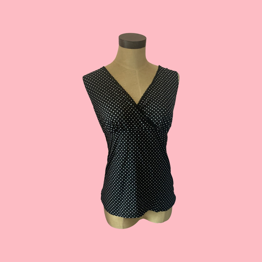 Polka dot tank top size medium