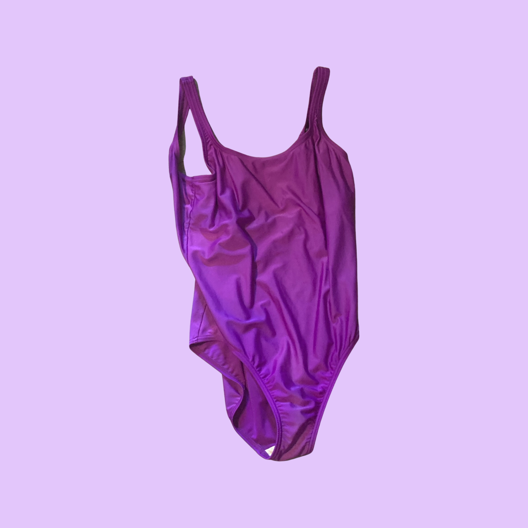 Speedo purple one piece swimsuit