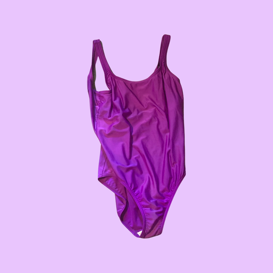 Speedo purple one piece swimsuit