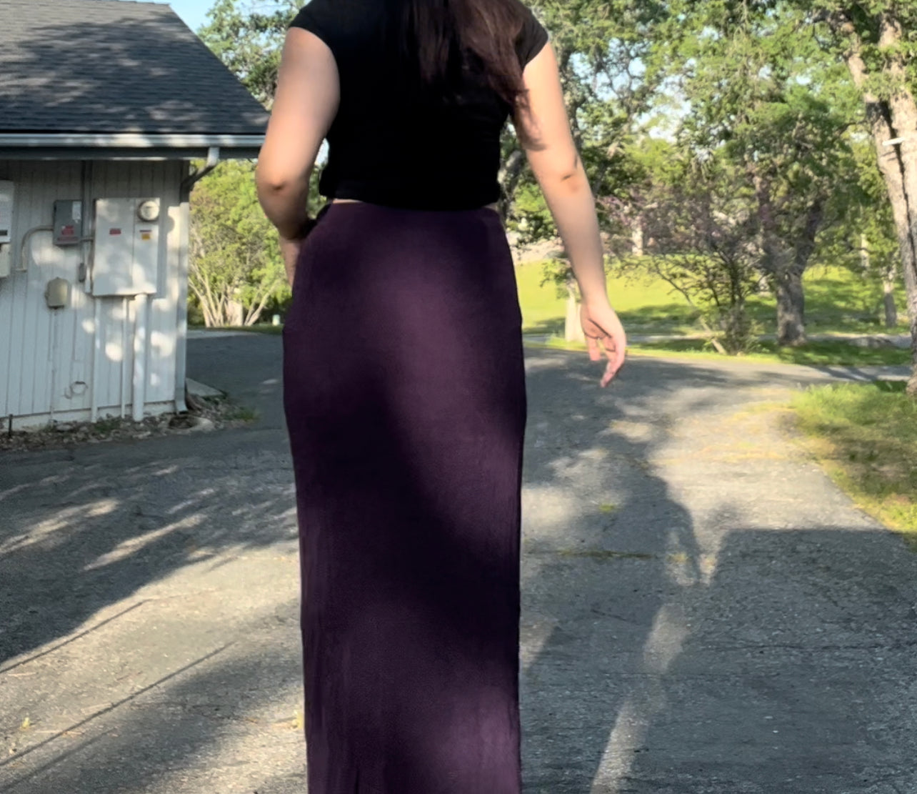 Private edition purple maxi skirt size 2