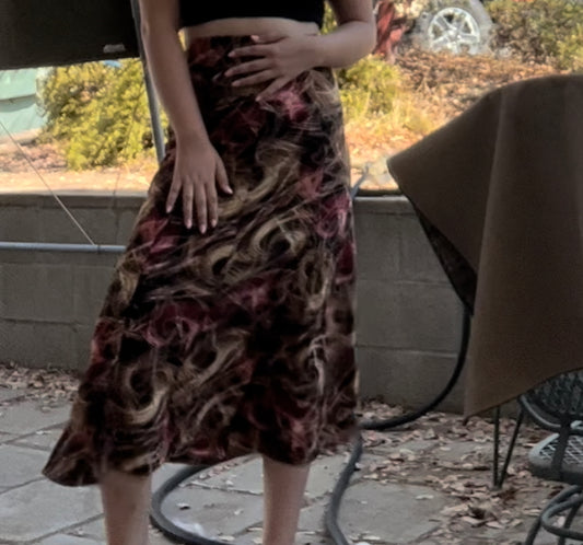 Early 2000s multicolor maxi skirt