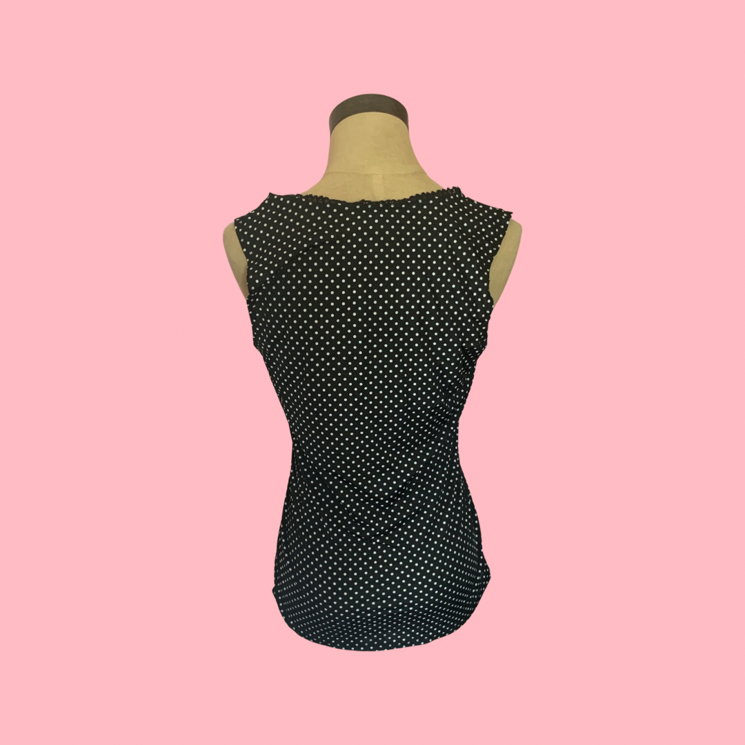 Polka dot tank top size medium