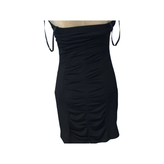 Black strapless mini dress size 3