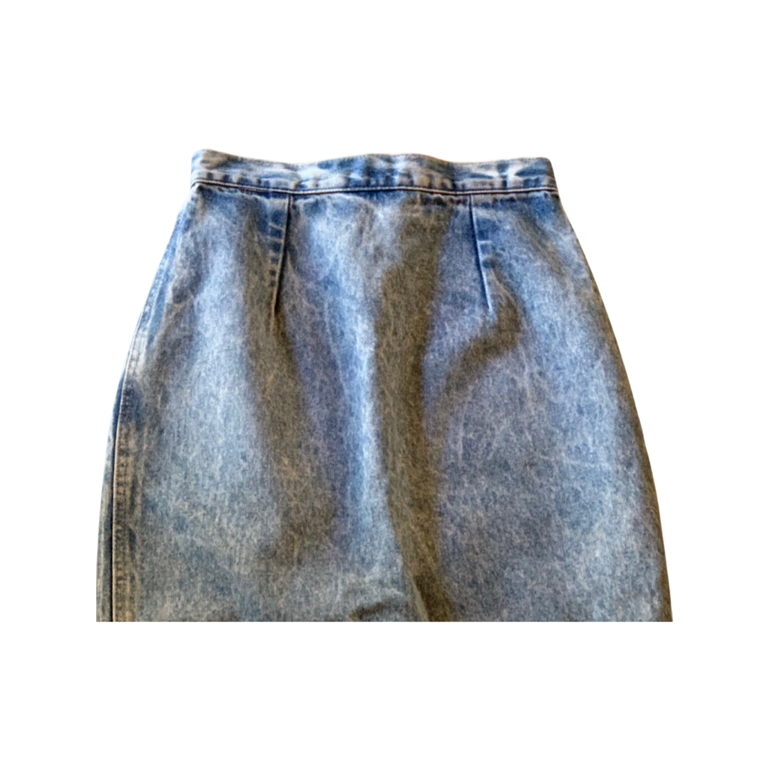 Zena acid wash skirt vintage size 7