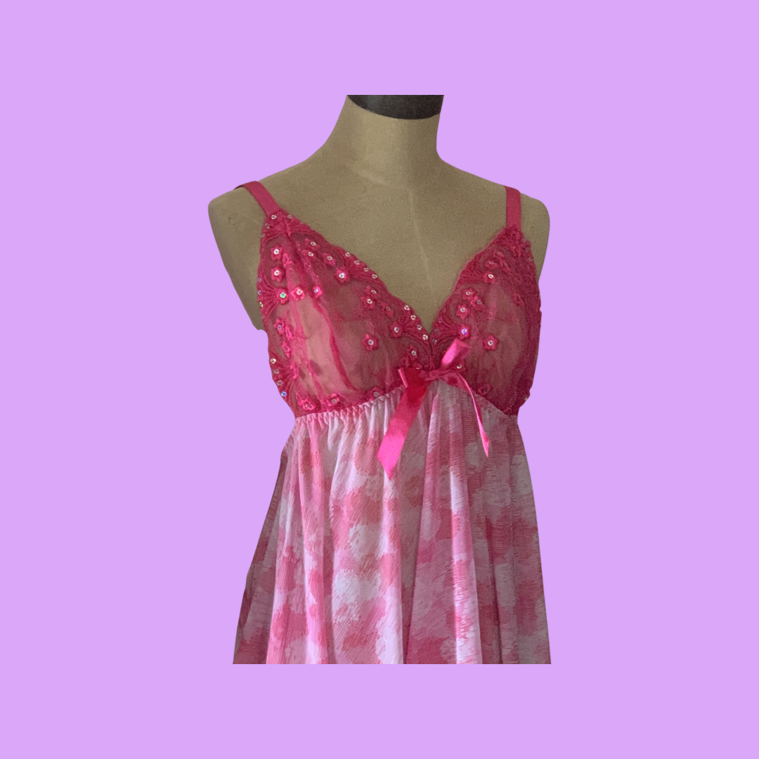 Pink hearts lingerie size 1X