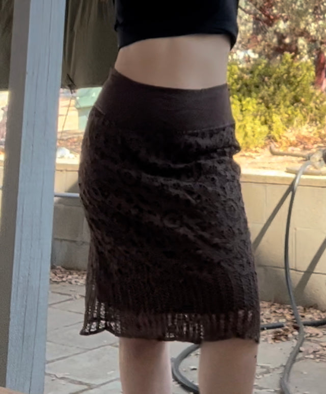 Apt 9 brown midi skirt size 8