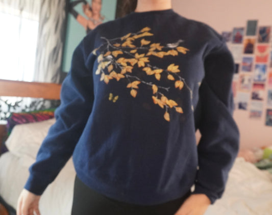 Vintage fall blue sweatshirt size medium