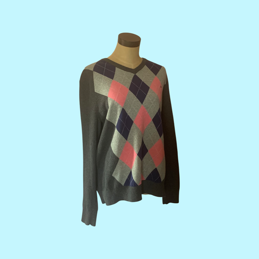 Tommy Hilfiger argyle sweater size medium