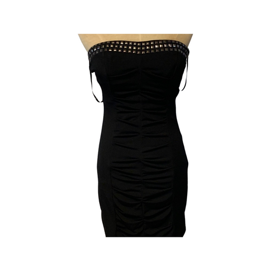 Black strapless mini dress size 3