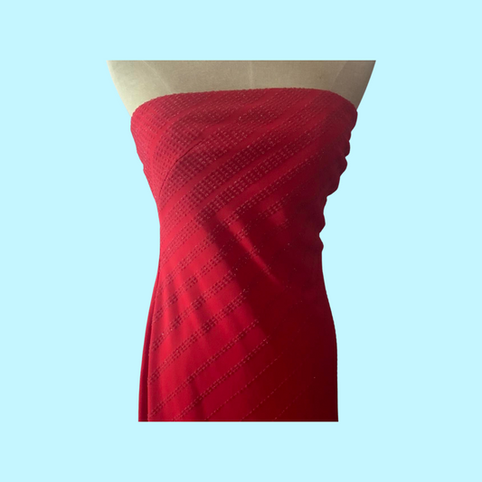 Express red strapless midi formal party dress size 5/6