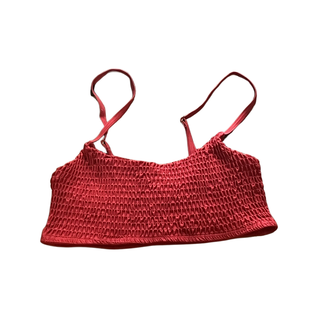 Red bikini top size large