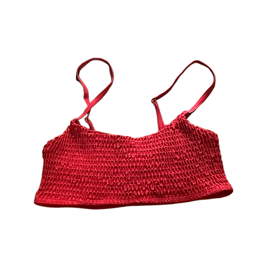 Red bikini top size large